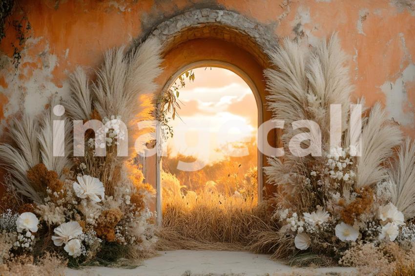 Abc1323 Boho Sunset Arch A dreamy sunset lit archway adorned  bae80921 bfef 492e a301 0cdd1bcb351b 0