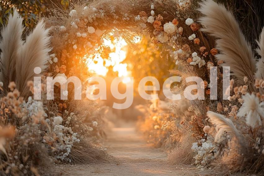 Abc1323 Boho Sunset Arch A dreamy sunset lit archway adorned  bae80921 bfef 492e a301 0cdd1bcb351b 1