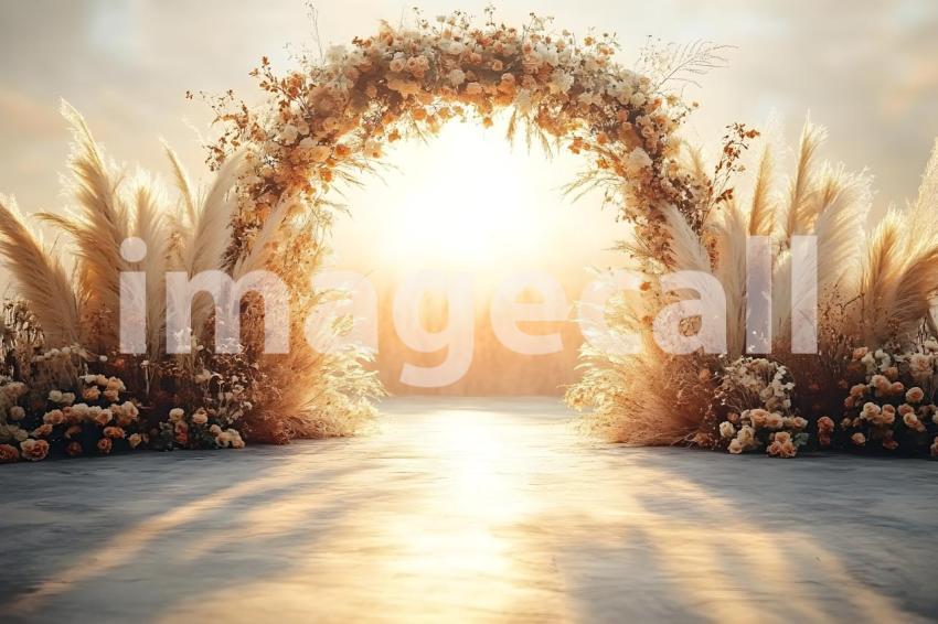 Abc1323 Boho Sunset Arch A dreamy sunset lit archway adorned  c7989d97 a6b8 4240 b598 da7237fc33e9 0