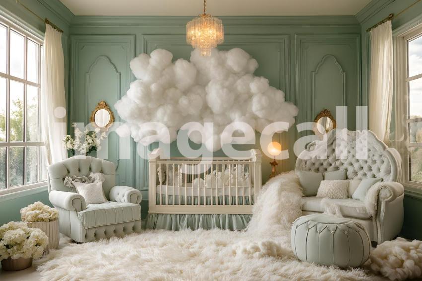 Clips12345 Dreamy Cloud Room A calming baby room with fluffy  98b85c2f 9535 4130 9875 3233d2b67354 0