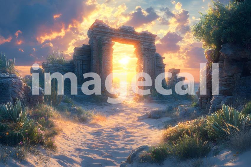 U3644368625 Desert Ruins A mysterious scene featuring ancient 0ad8212f 99ef 4479 a47d 152df32f7af7 3