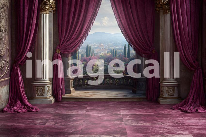 Abc1323 vintage studio royal fuchsia color interior garden view d97dccd3 9eb4 4819 be43 8e5e5a9f63dd part1