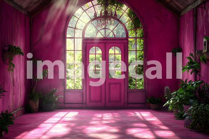 Abc1323 vintage studio royal fuchsia color interior garden view f5c5994a 9ebc 4117 9d4c 31503c963fce part1