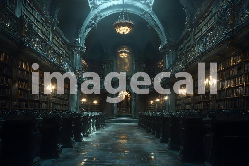 Clips12345 Library of Eternal Light A library illuminated by  c28f3987 054a 40ef 976e 560500611c87 3