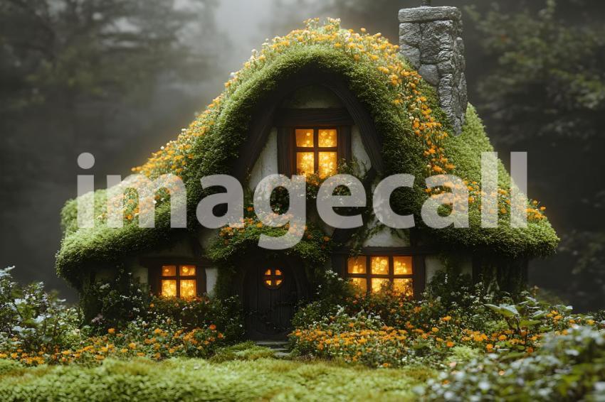 U3644368625 Fairytale cottage with a mossy roof vibrant flowe df55ac3e 708b 4b42 b4bd 19b8a673d7ba 3