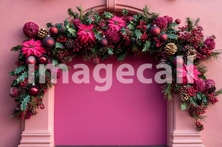 Abc1323 fuchsia outdoor Christmas scene backdrop  empty backd 8daaa86f 5781 42a5 a029 68c0da6df016 0