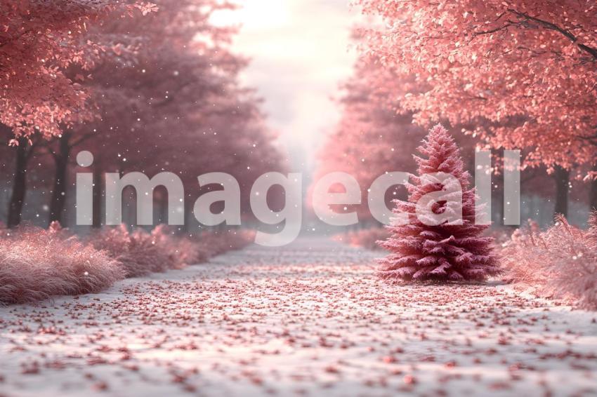 Abc1323 fuchsia outdoor Christmas scene backdrop  empty backd c623d21d 971c 472f aff2 ca0bf3ba40eb 2