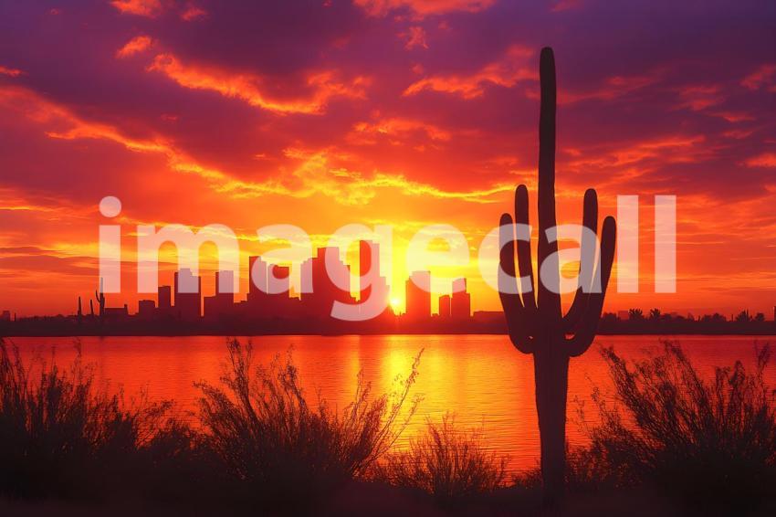 U3644368625 Cactus Sunset Glow A dramatic desert sunset with  df0e9d74 fca0 43ff 87c9 59d1977c9fff 0