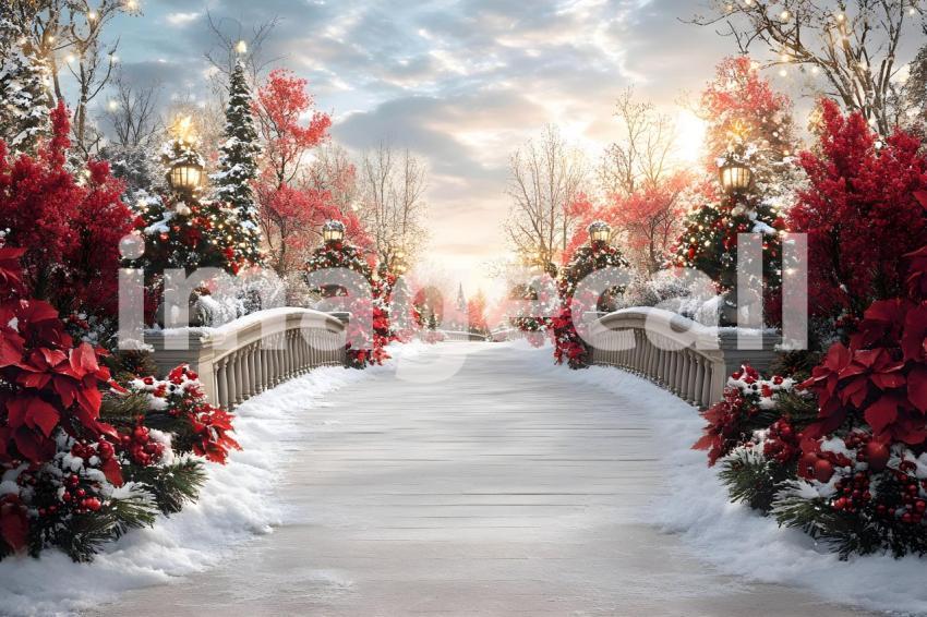 Abc1323 fuchsia outdoor Christmas scene backdrop  empty backd c623d21d 971c 472f aff2 ca0bf3ba40eb 3