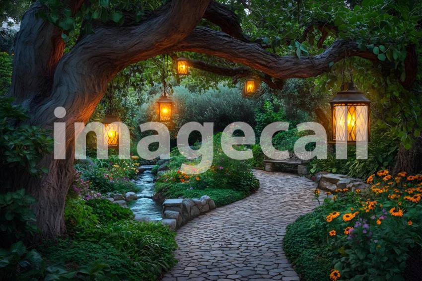 U3644368625 Hidden Garden with Lanterns A secret garden at tw 08fe2669 b9b6 4f52 93dd 647c0d5dbbc3 1