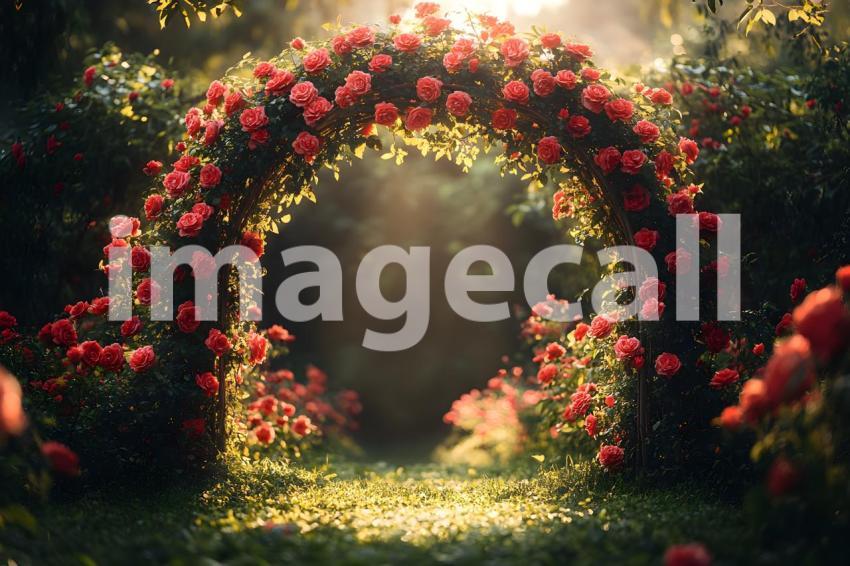 Abc1323 Romantic garden archway covered in blooming roses wit 9f7010bc d8d3 47f8 9a19 f0d4e2227c1a 2