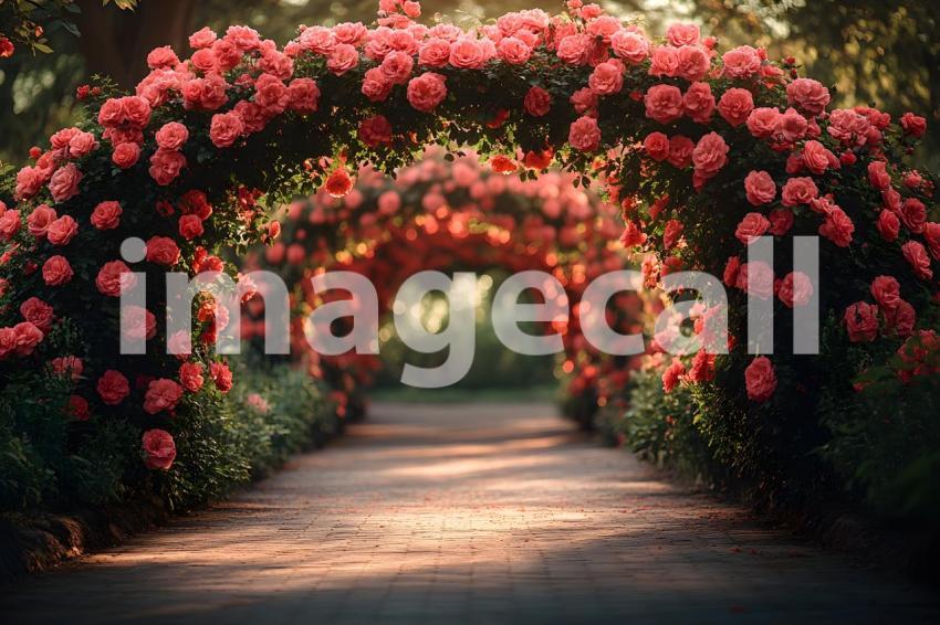 Abc1323 Romantic garden archway covered in blooming roses wit 7c57b779 6246 42c2 9fc7 ef6845c94225 0