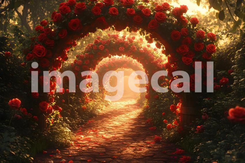 Abc1323 Romantic garden archway covered in blooming roses wit 5f40de0a 02ba 4ff5 aa07 08f664723b28 1