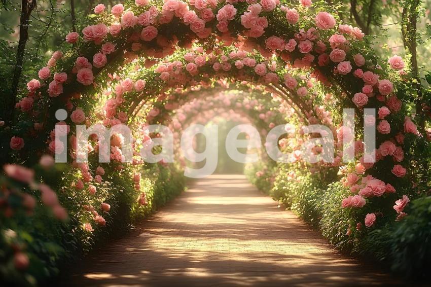 Abc1323 Romantic garden archway covered in blooming roses wit 87aec03e 31d4 4f57 af92 854db5f98af2 2
