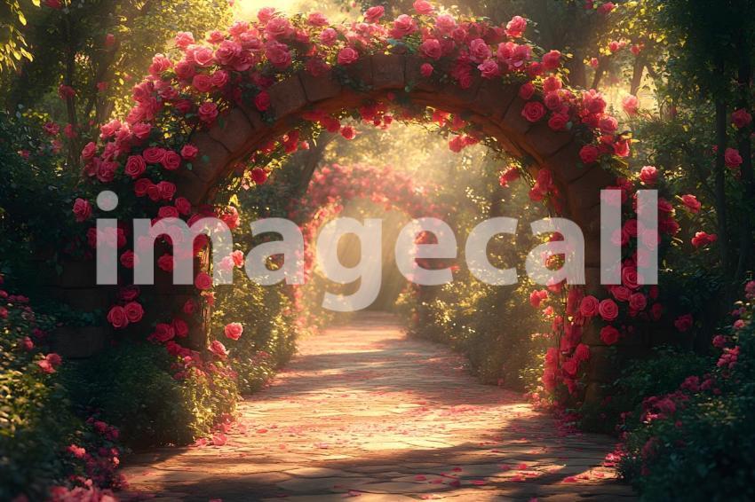 Abc1323 Romantic garden archway covered in blooming roses wit 87aec03e 31d4 4f57 af92 854db5f98af2 0