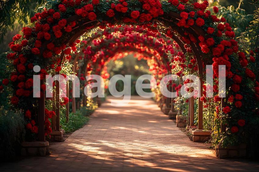 Abc1323 Romantic garden archway covered in blooming roses wit 95a0d91a f667 4d95 9db6 2b142042c09f 1