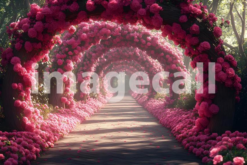Abc1323 Romantic garden archway covered in blooming roses wit 120ddabf 4f03 45c7 8e6f 639c4f30b7eb 3