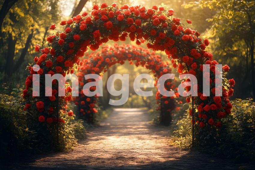 Abc1323 Romantic garden archway covered in blooming roses wit ec501e33 bb35 4b8d 8c45 ae884a7fc9a2 1