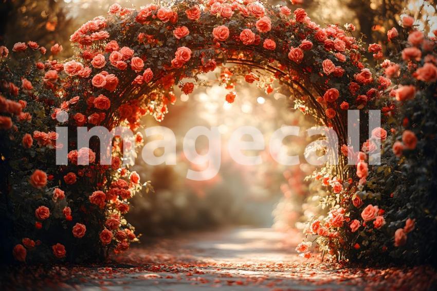 Abc1323 Romantic garden archway covered in blooming roses wit ec501e33 bb35 4b8d 8c45 ae884a7fc9a2 2