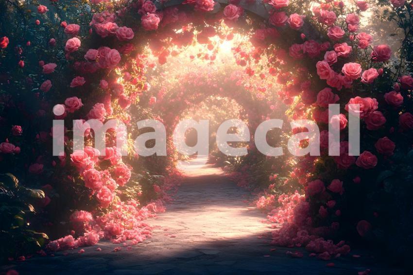 Abc1323 Romantic garden archway covered in blooming roses wit ec501e33 bb35 4b8d 8c45 ae884a7fc9a2 3