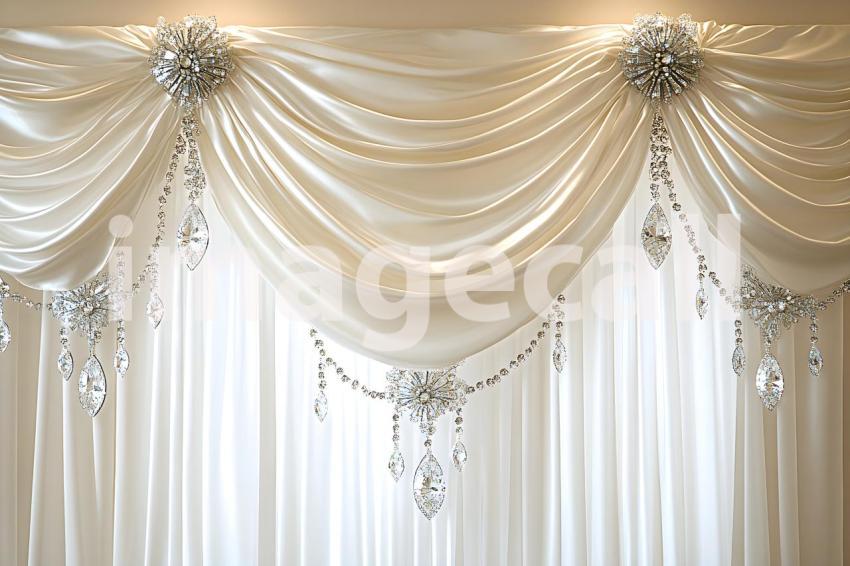 Clips12345 Ivory Silk Curtains with Crystal Accents A soft eleg aa6c2a8e 990b 46e2 af37 6d6031f805b9 part1