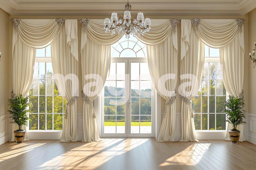 Clips12345 Ivory Silk Curtains with Crystal Accents A soft eleg f178298b 6d00 41ee a698 85cac2e3b479 part4