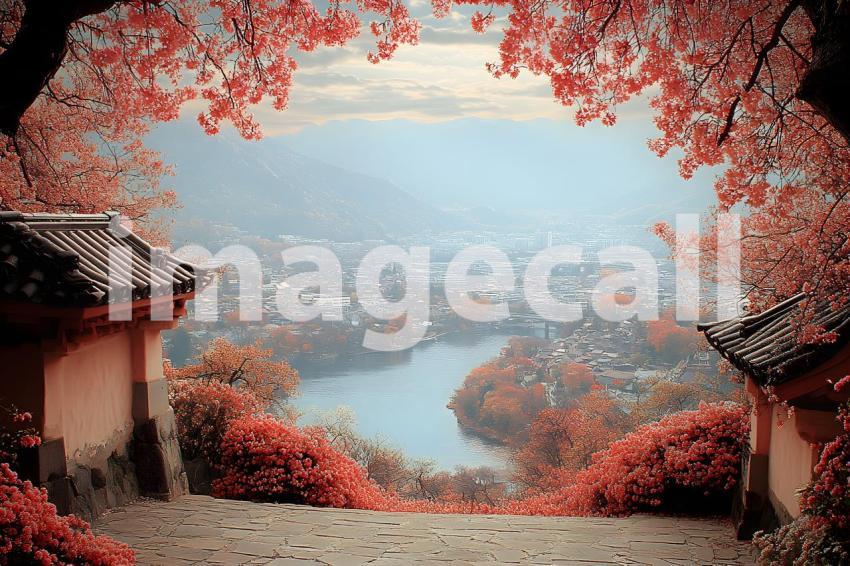 Clips12345 autumn pov top of blossom covered castle wall lookin 7ac5f35d 939e 4b98 b6df 1104a3055289 part3