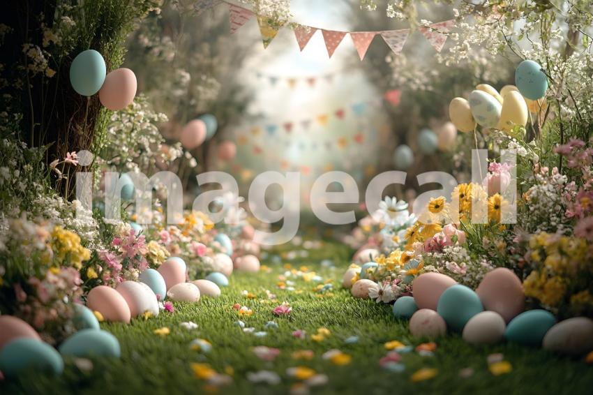 Clips12345 Easter Parade A whimsical outdoor setting filled w eb57e518 982f 4e70 94ec d6b707aea55e 0