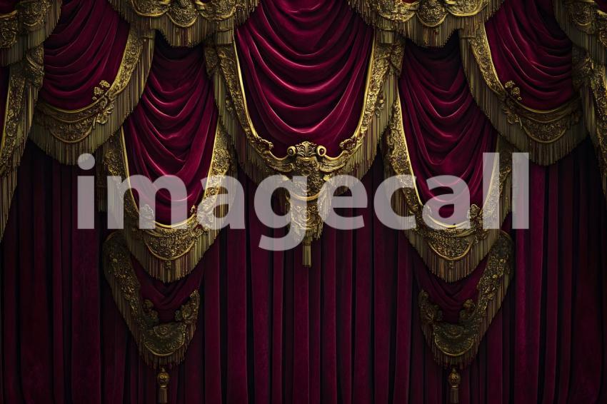 Clips12345 Opulent Baroque Gold and Burgundy Drapes A luxurious 52a6ba7c aad1 4712 9450 31422070f092 part2