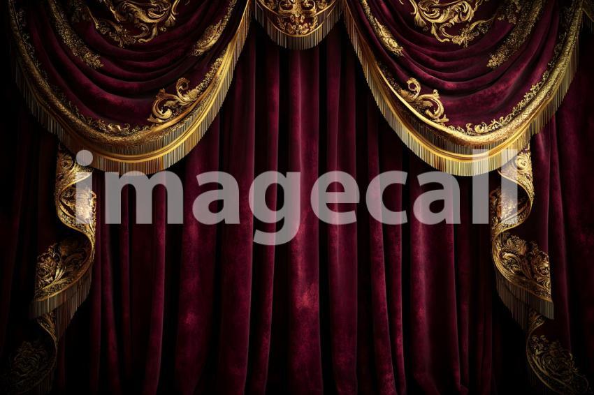 Clips12345 Opulent Baroque Gold and Burgundy Drapes A luxurious 2161275f a2f8 4574 aa31 10c46e719c4b part4