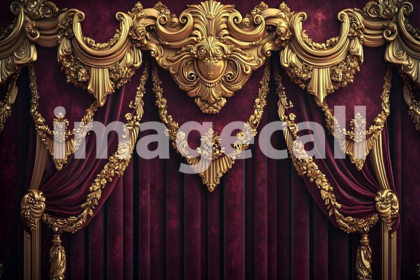 Clips12345 Opulent Baroque Gold and Burgundy Drapes A luxurious 7f3943cf f5ce 4a14 8f24 1284cb4bdacf part2