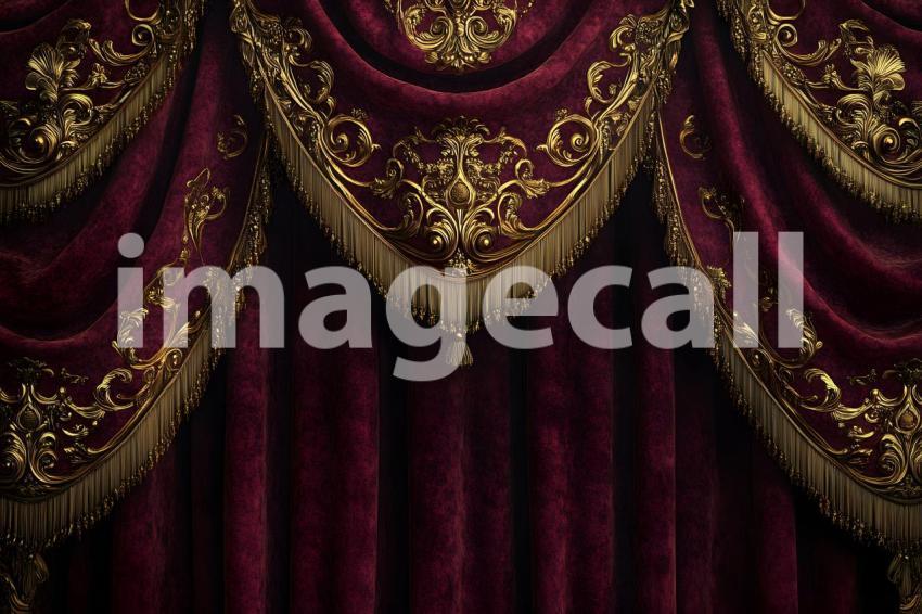 Clips12345 Opulent Baroque Gold and Burgundy Drapes A luxurious 7afc9dfe 9c27 4f7c b828 8af8244e2e71 part1