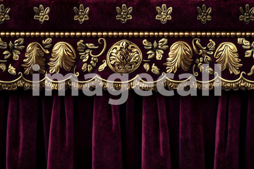 Clips12345 Opulent Baroque Gold and Burgundy Drapes A luxurious b85af1a6 d1c3 4cc0 bb13 fc10eb62f2b6 part1
