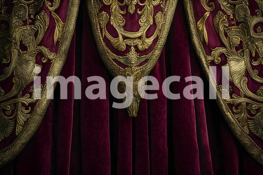 Clips12345 Opulent Baroque Gold and Burgundy Drapes A luxurious a73a4abc 19ed 419e ac63 6ea835723b8c part4