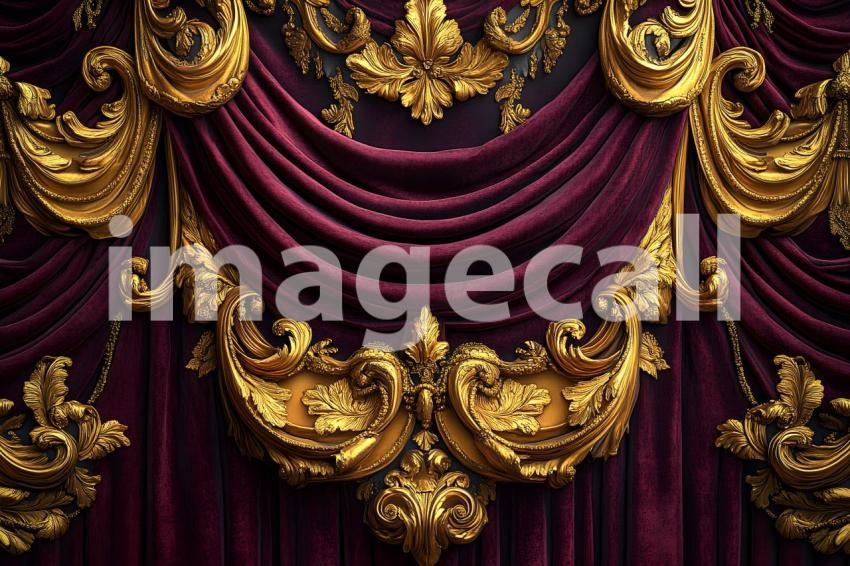 Clips12345 Opulent Baroque Gold and Burgundy Drapes A luxurious b85af1a6 d1c3 4cc0 bb13 fc10eb62f2b6 part3