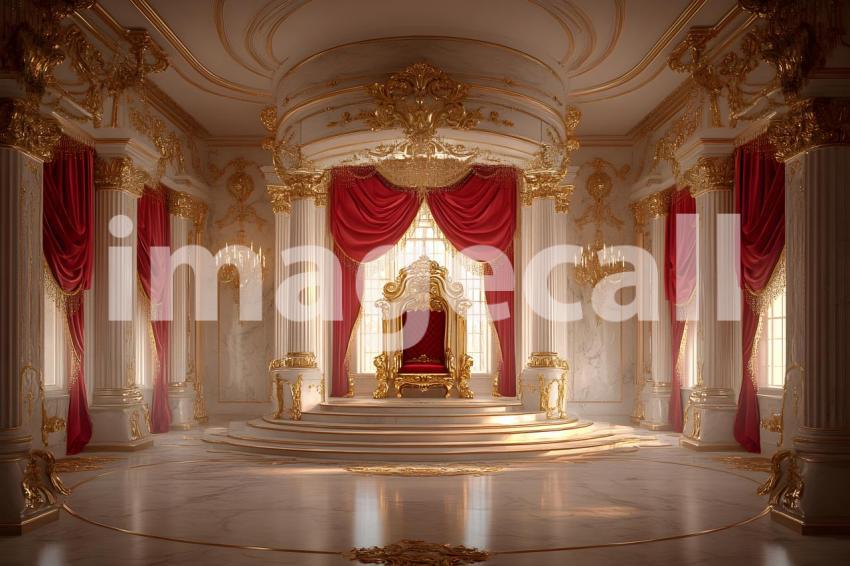 012 golden throne room 35 backdrops b25091