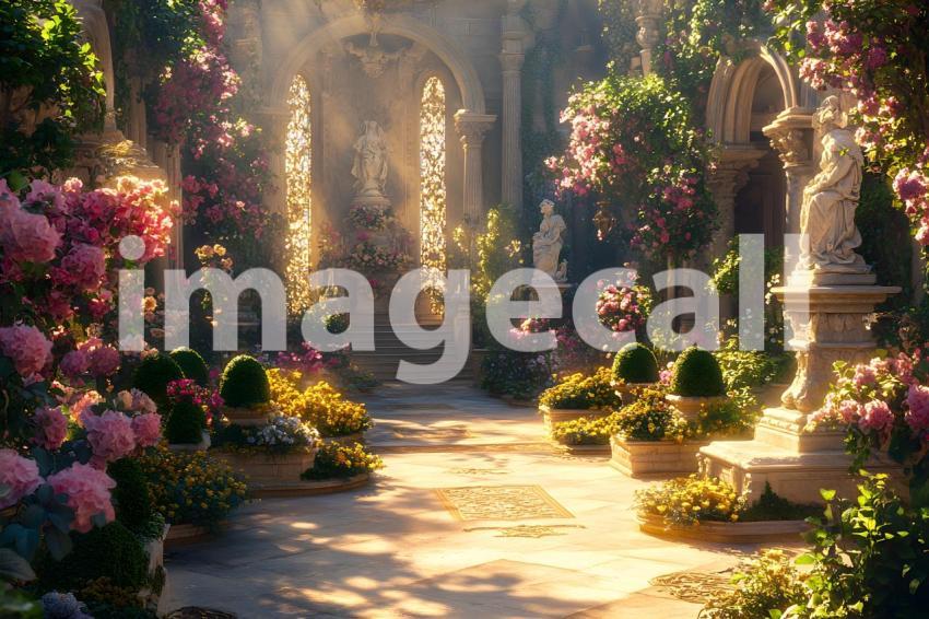 012 lush baroque garden 40 backdrops b25255
