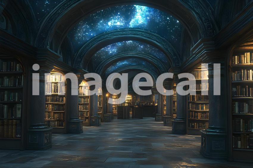 014 starlit library 25 backdrops b25062