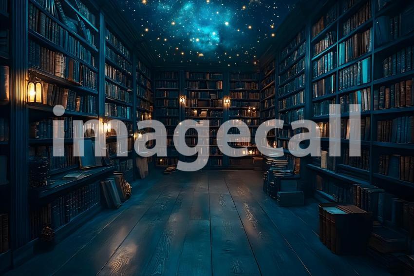 009 starlit library 25 backdrops b25062