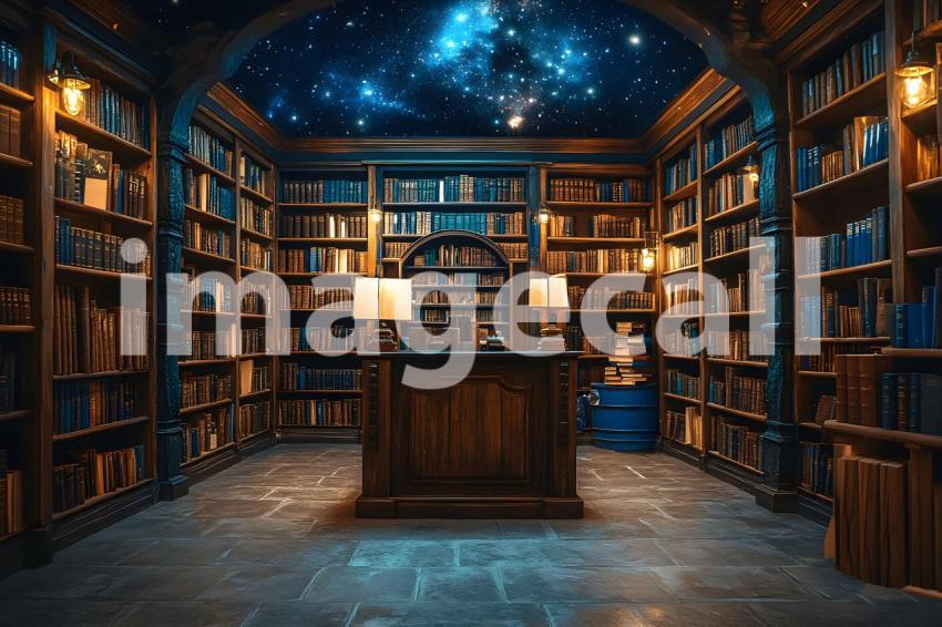025 starlit library 25 backdrops b25062