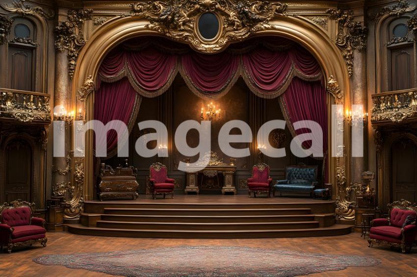 028 lavish victorian opera stage 35 backdrops b25171