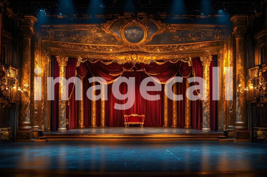 030 lavish victorian opera stage 35 backdrops b25171