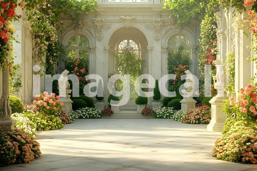 001 lush baroque garden 40 backdrops b25255   Copy