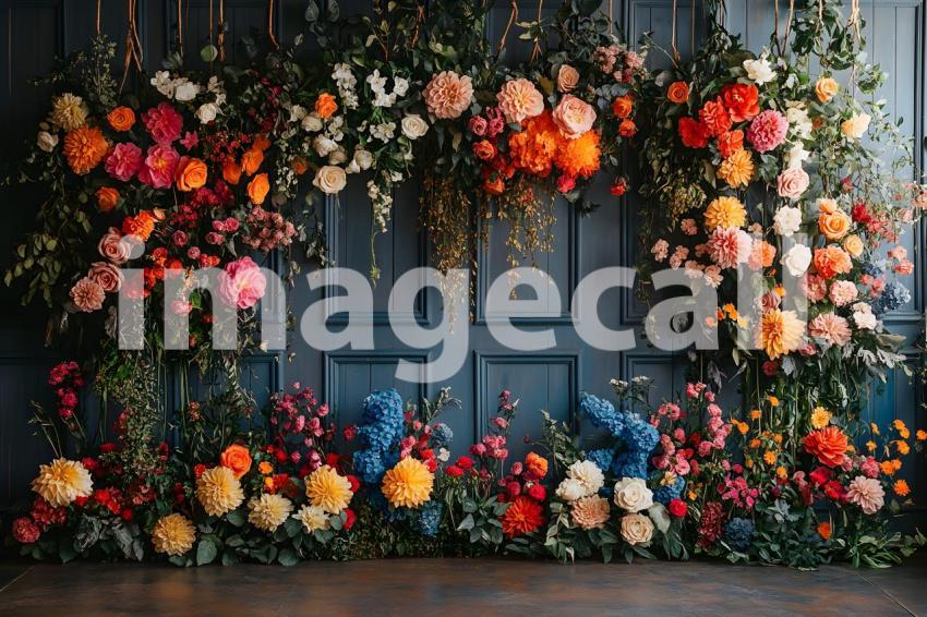 003 vintage botanical garden 15 backdrops b25043