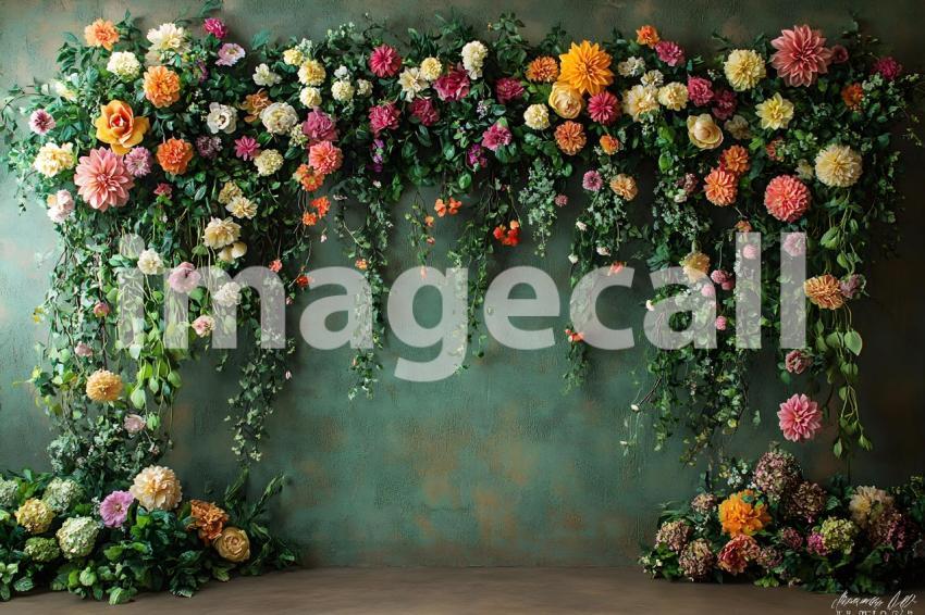 007 vintage botanical garden 15 backdrops b25043
