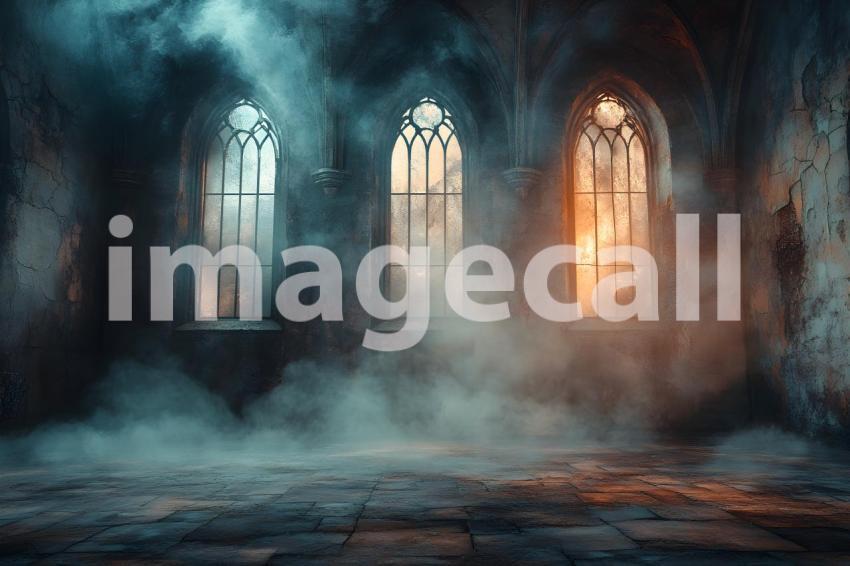 026 dark gothic theater stage 35 backdrops b25145