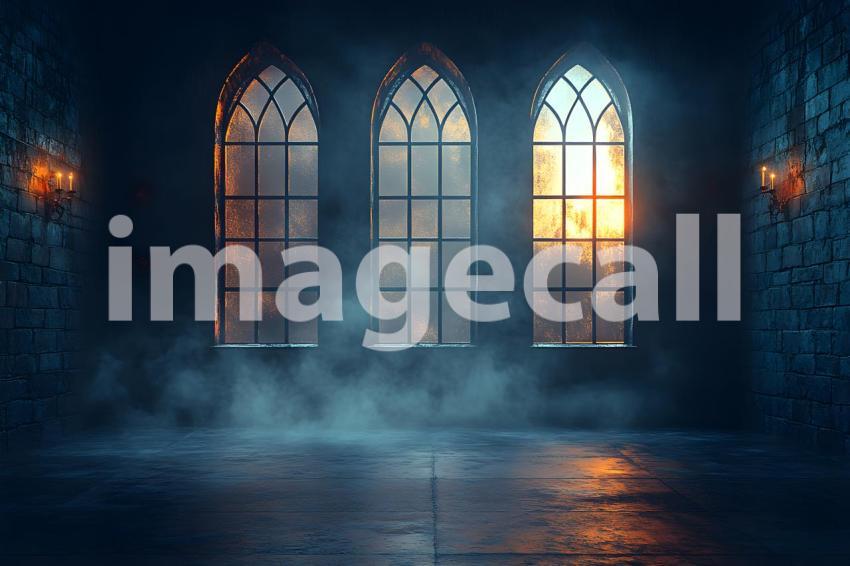 034 dark gothic theater stage 35 backdrops b25145