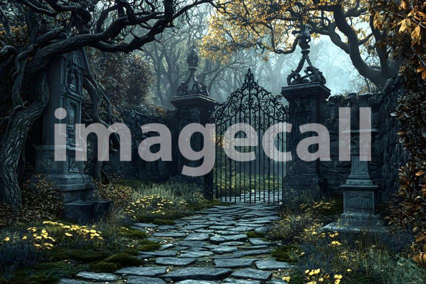 005 hidden dark garden 85 backdrops b25009