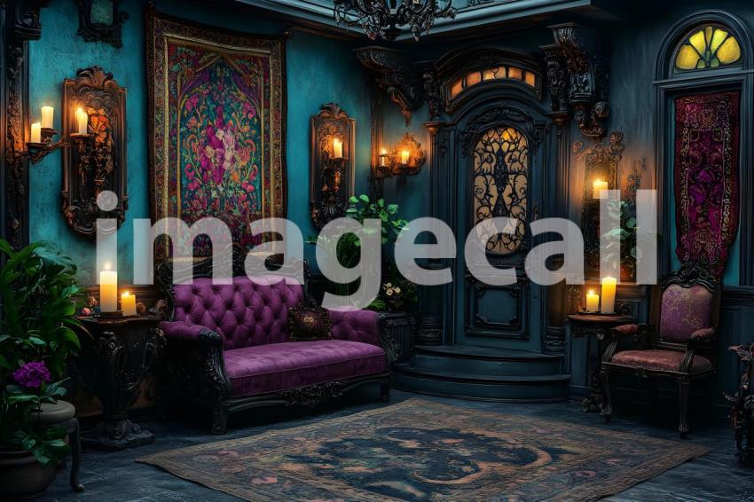 043 magical whimsical parlor 45 backdrops b25114