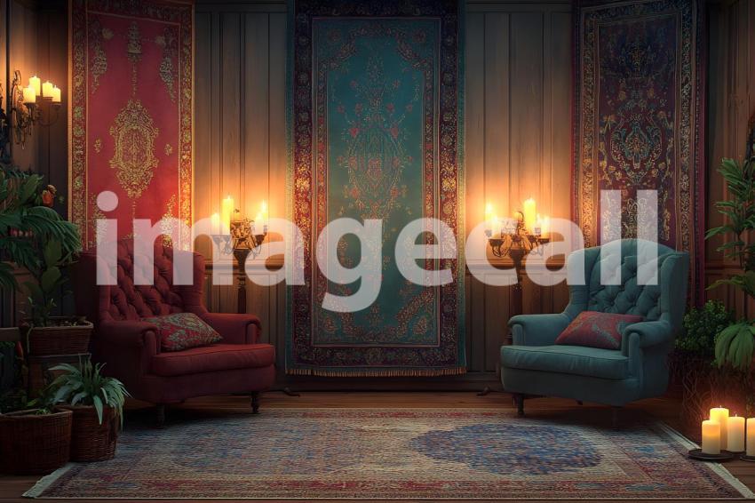 046 magical whimsical parlor 45 backdrops b25114